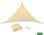 Grasher Ε220 Πανί σκίασης τρίγωνο με κρίκους 180gr/m²  5x5x5m Μπέζ / 103420