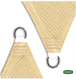 Grasher Ε220 Πανί σκίασης τρίγωνο με κρίκους 180gr/m²  5x5x5m Μπέζ / 103420