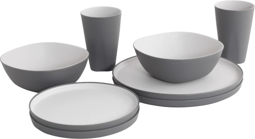 Outwell - Gala 2 Person Dinner Set - Grey Mist / Home and Kitchen