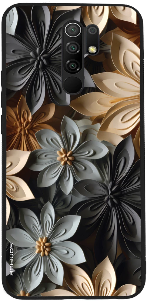 Θήκη Sonique 3D Flower Series για Xiaomi Redmi 9 Γκρι