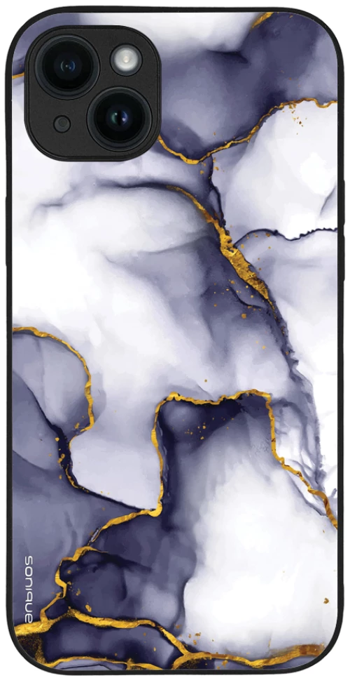 Θήκη Sonique Marble Series για Apple iPhone 14 Plus Μωβ Γκρι