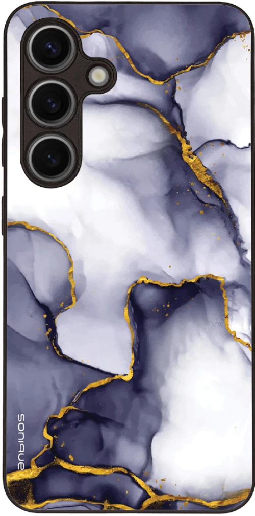 Θήκη Sonique Marble Series για Samsung Galaxy S24 Μωβ Γκρι