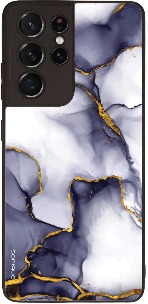 Θήκη Sonique Marble Series για Samsung Galaxy S21 Ultra Μωβ Γκρι