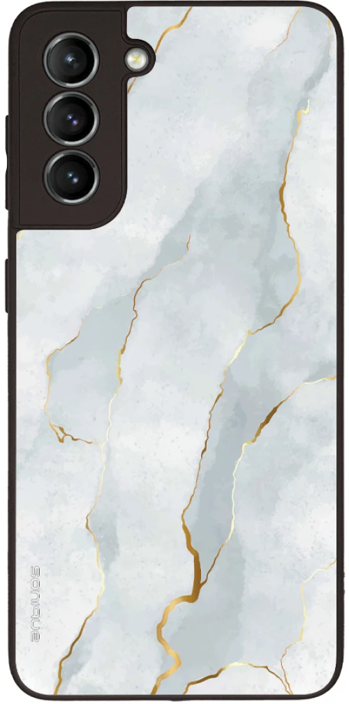 Θήκη Sonique Marble Series για Samsung Galaxy S21 Λευκό 01
