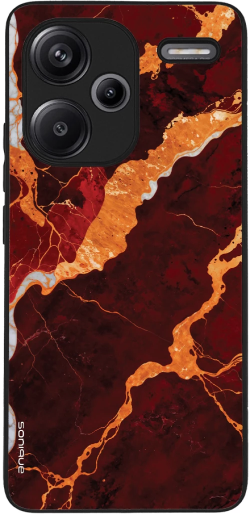 Θήκη Sonique Marble Series για Xiaomi Redmi Note 13 Pro Plus 5G Κόκκινο