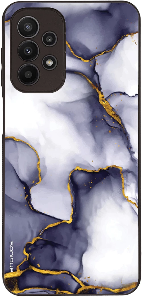 Θήκη Sonique Marble Series για Samsung Galaxy A23 5G / Galaxy A23 4G Μωβ Γκρι