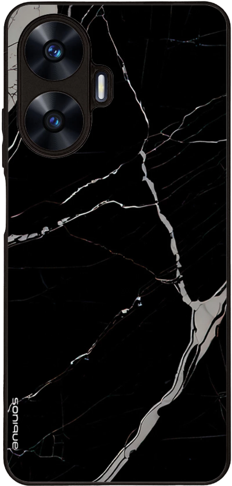 Θήκη Sonique Marble Series για Realme C55 Μαύρο