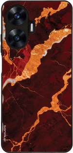 Θήκη Sonique Marble Series για Realme C55 Κόκκινο