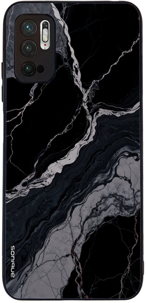 Θήκη Sonique Marble Series για Xiaomi Redmi Note 10 5G / Poco M3 Pro 5G Μαύρο 02