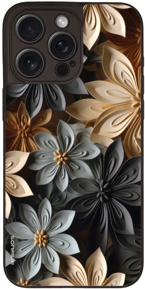 Θήκη Sonique 3D Flower Series για Apple iPhone 15 Pro Max Γκρι