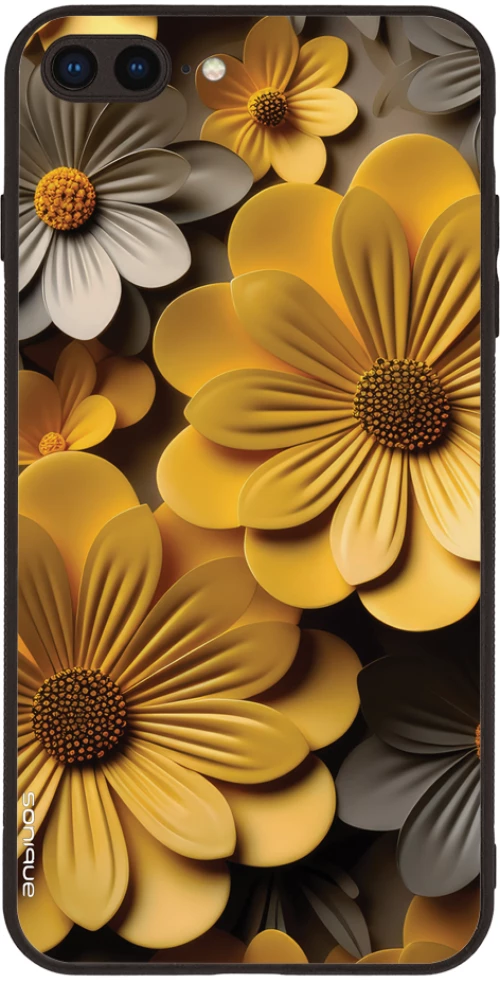 Θήκη Sonique 3D Flower Series για Apple iPhone 7 Plus / iPhone 8 Plus Κίτρινο