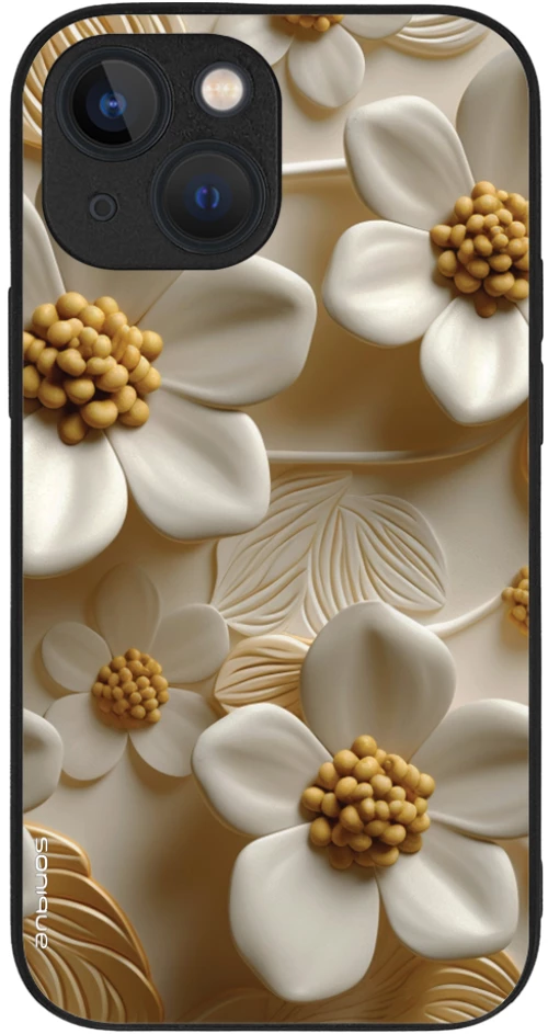 Θήκη Sonique 3D Flower Series για Apple iPhone 13 Mini Λευκό