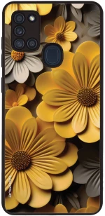 Θήκη Sonique 3D Flower Series για Samsung Galaxy A21s Κίτρινο