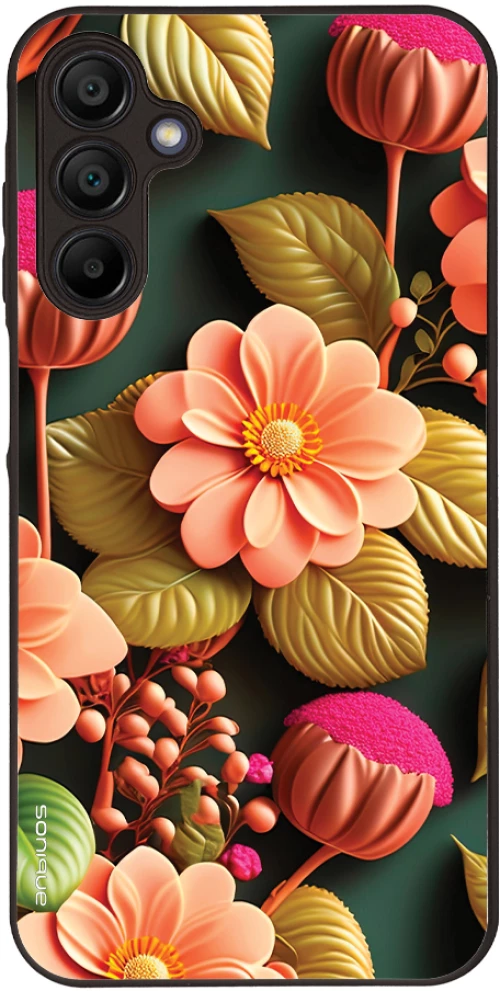 Θήκη Sonique 3D Flower Series για Samsung Galaxy A15 4G / Galaxy A15 5G Σομόν