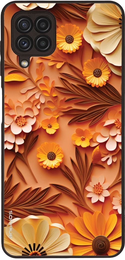 Θήκη Sonique 3D Flower Series για Samsung Galaxy A22 4G / Galaxy M32 4G / Galaxy M22 4G Πορτοκαλί