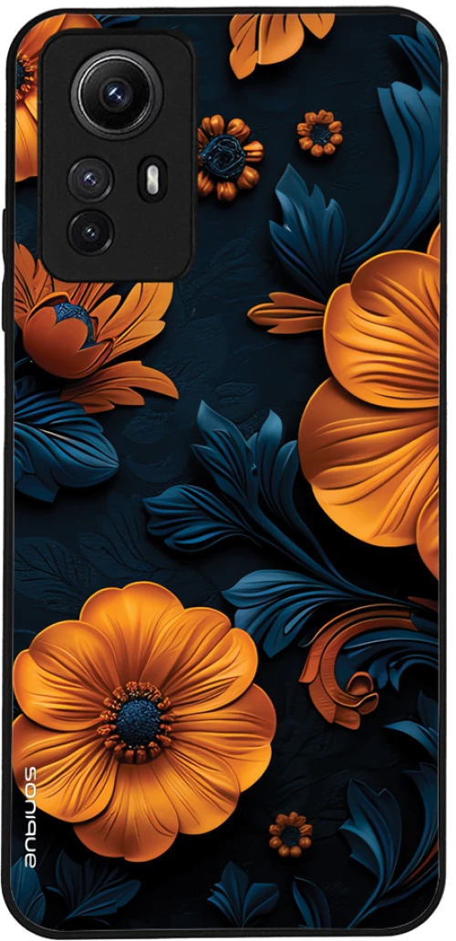 Θήκη Sonique 3D Flower Series για Xiaomi Redmi Note 12s Πορτοκαλί 01