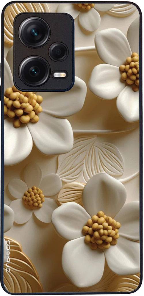 Θήκη Sonique 3D Flower Series για Xiaomi Redmi Note 12 Pro Plus Λευκό