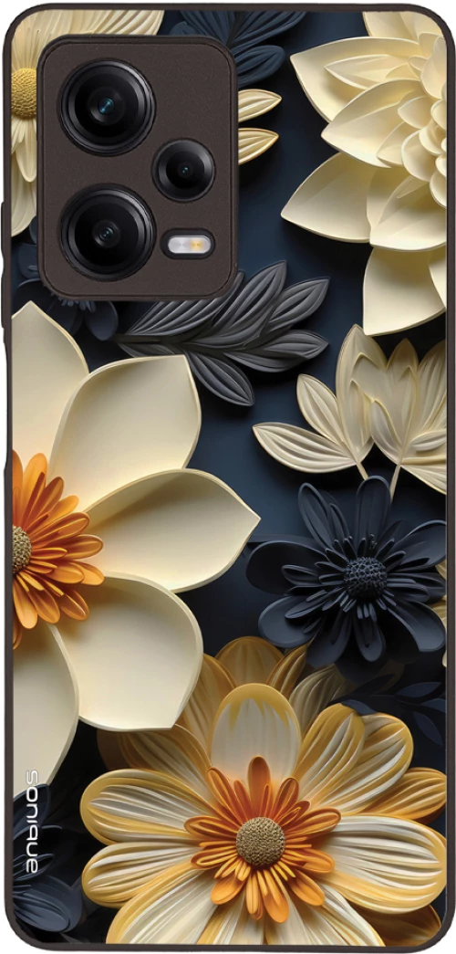 Θήκη Sonique 3D Flower Series για Xiaomi Redmi Note 12 Pro 5G Εκρού