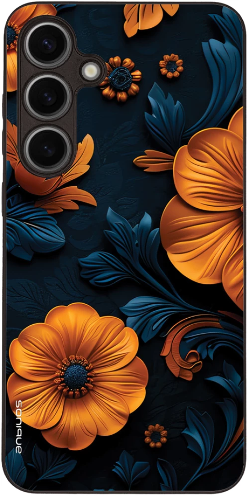 Θήκη Sonique 3D Flower Series για Samsung Galaxy S24 Plus Πορτοκαλί 01