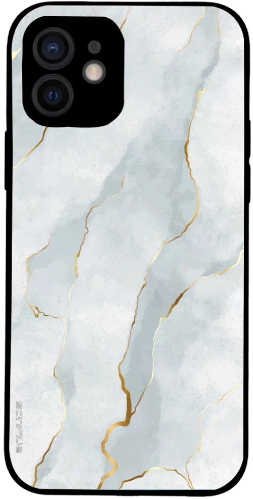 Θήκη Sonique Marble Series για Apple iPhone 12 Λευκό 01