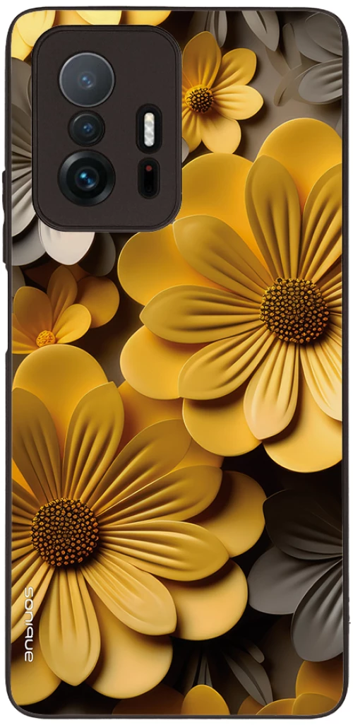Θήκη Sonique 3D Flower Series για Xiaomi Xiaomi 11T / Xiaomi 11T Pro Κίτρινο