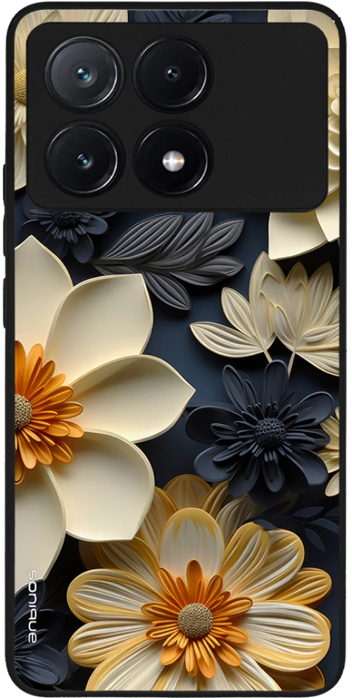 Θήκη Sonique 3D Flower Series για Xiaomi Poco X6 Pro 5G Εκρού