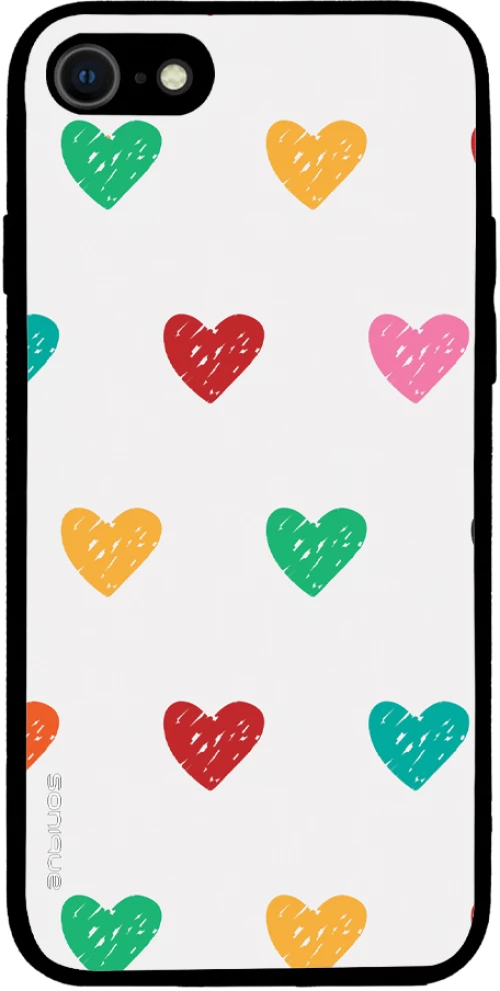 Θήκη Sonique Heart Series για Apple iPhone 7 / iPhone 8 / iPhone SE 2020 / iPhone SE 2022 Λευκό 02