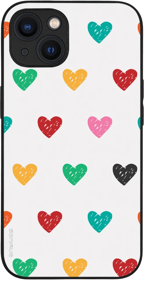 Θήκη Sonique Heart Series για Apple iPhone 13 Λευκό 02
