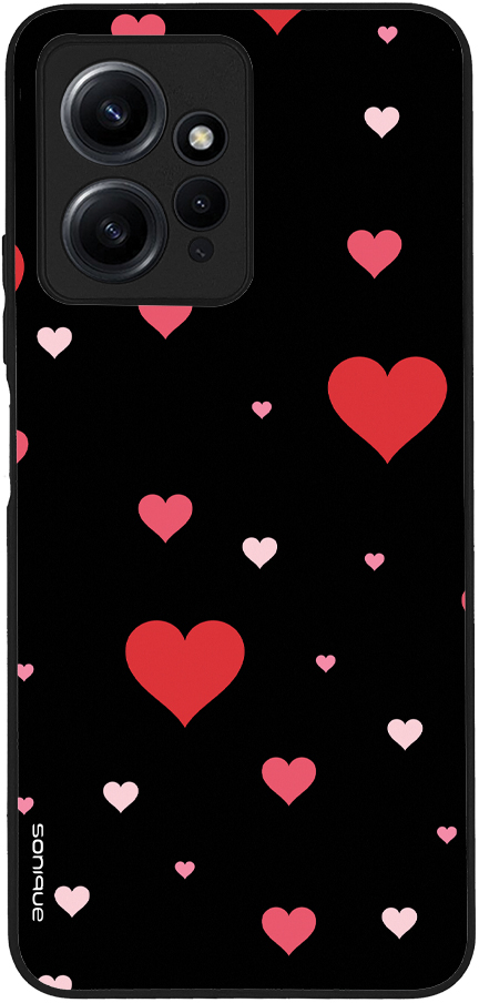 Θήκη Sonique Heart Series για Xiaomi Redmi Note 12 4G Μαύρο