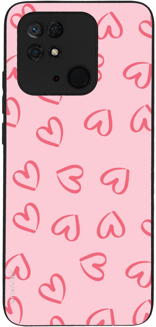 Θήκη Sonique Heart Series για Xiaomi Redmi 10C Ροζ