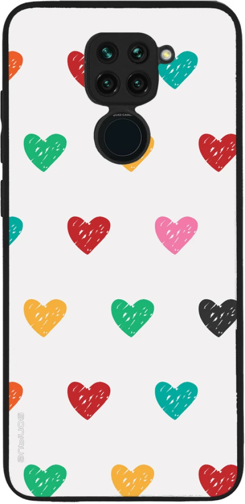 Θήκη Sonique Heart Series για Xiaomi Redmi Note 9 Λευκό 02