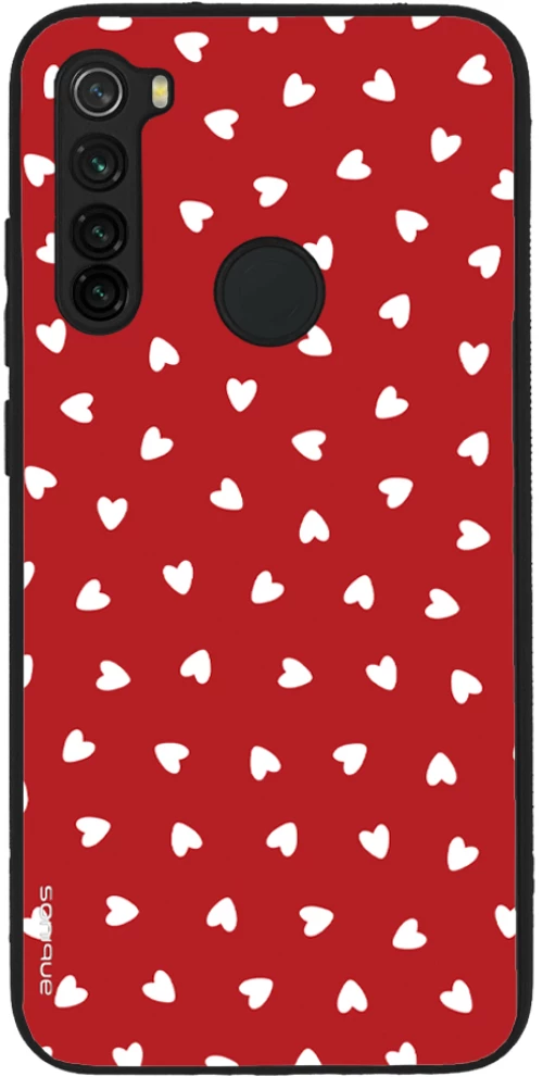 Θήκη Sonique Heart Series για Xiaomi Redmi Note 8 / Redmi Note 8 2021 Κόκκινο