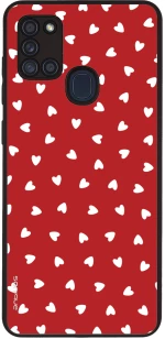 Θήκη Sonique Heart Series για Samsung Galaxy A21s Κόκκινο