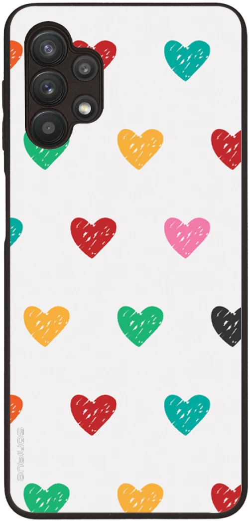 Θήκη Sonique Heart Series για Samsung Galaxy A32 5G Λευκό 02