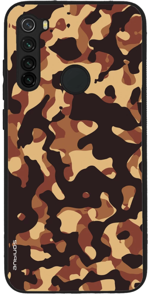 Θήκη Sonique Camouflage Army Series για Xiaomi Redmi Note 8 / Redmi Note 8 2021 Καφέ 01