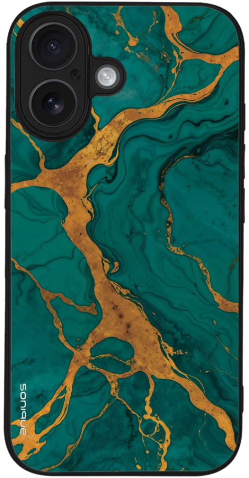 Θήκη Sonique Marble Series για Apple iPhone 16 Πράσινο