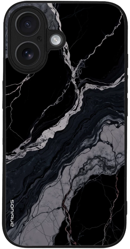 Θήκη Sonique Marble Series για Apple iPhone 16 Μαύρο 02