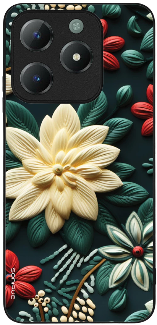 Θήκη Sonique 3D Flower Series για Realme C61 4G / Realme C63 4G Πράσινο