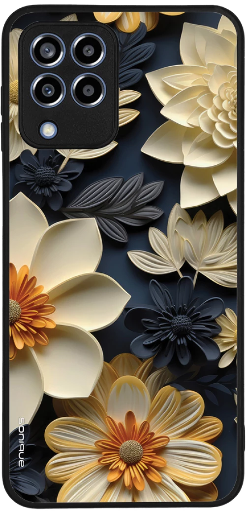 Θήκη Sonique 3D Flower Series για Samsung Galaxy M33 5G Εκρού