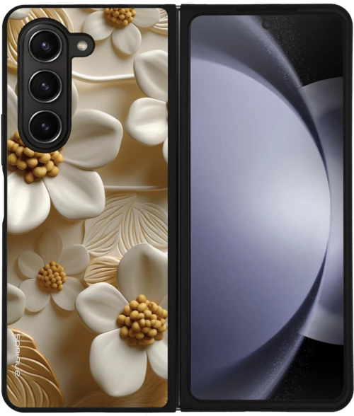Θήκη Sonique 3D Flower Series για Samsung Galaxy Z Fold 5 Λευκό