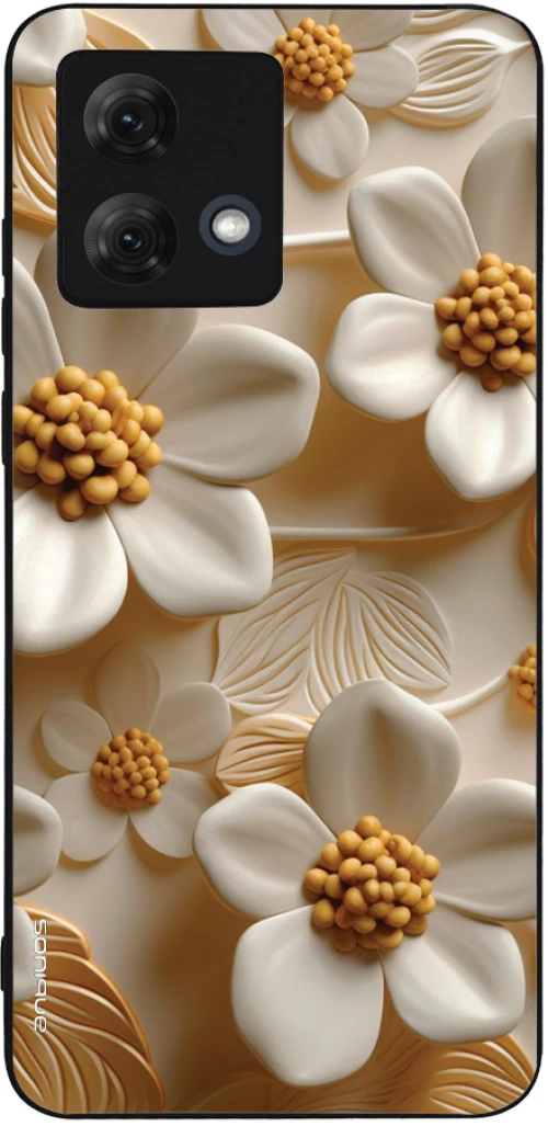 Θήκη Sonique 3D Flower Series για Motorola Moto G84 5G Λευκό