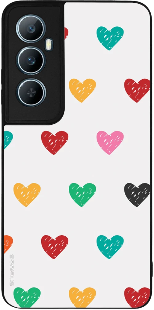 Θήκη Sonique Heart Series για Realme C65 4G Λευκό 02