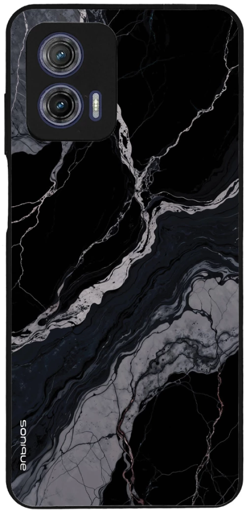 Θήκη Sonique Marble Series για Motorola Moto G73 5G Μαύρο 02