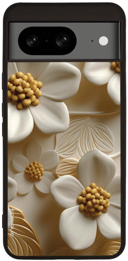 Θήκη Sonique 3D Flower Series για Google Pixel 8 5G Λευκό
