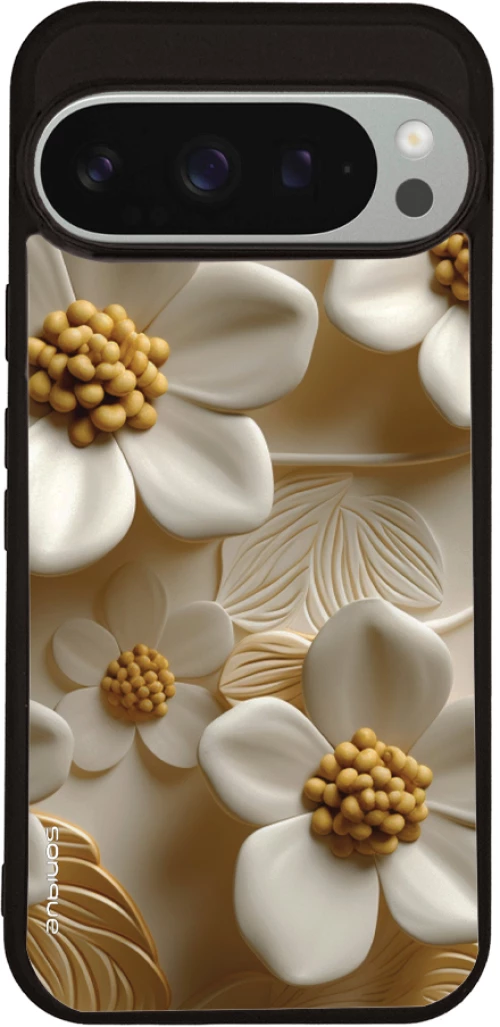 Θήκη Sonique 3D Flower Series για Google Pixel 9 Pro 5G Λευκό