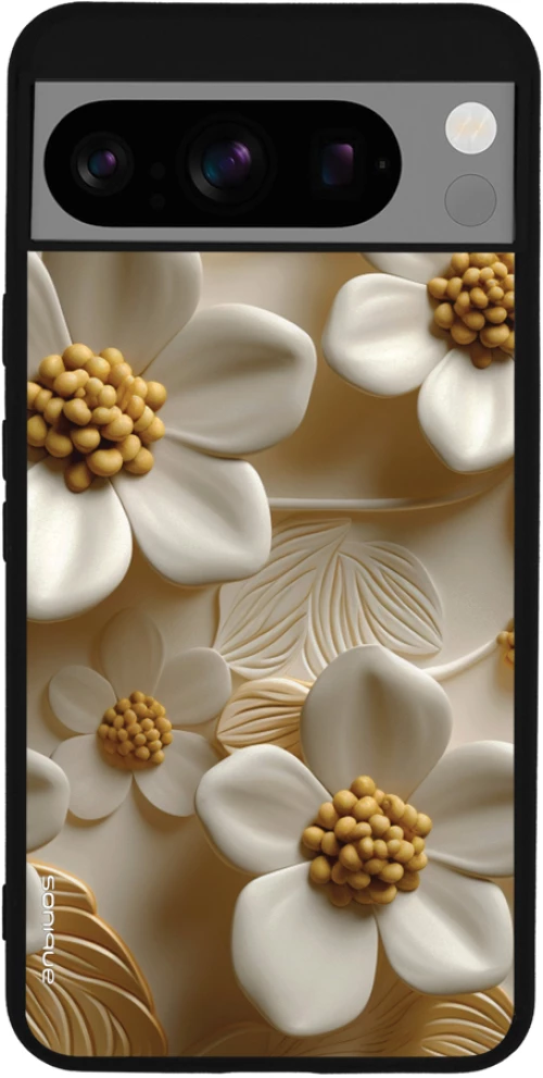 Θήκη Sonique 3D Flower Series για Google Pixel 8 Pro 5G Λευκό