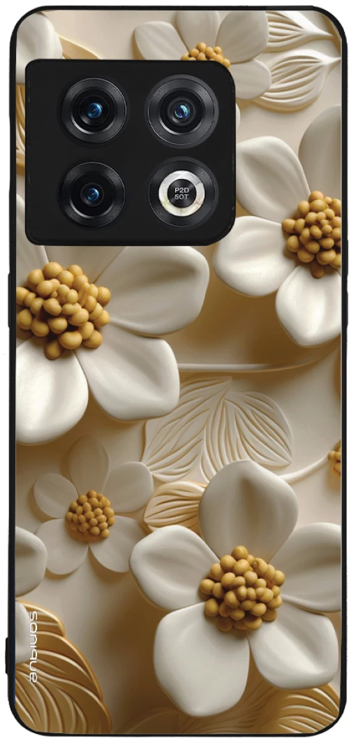 Θήκη Sonique 3D Flower Series για OnePlus 10 Pro 5G Λευκό