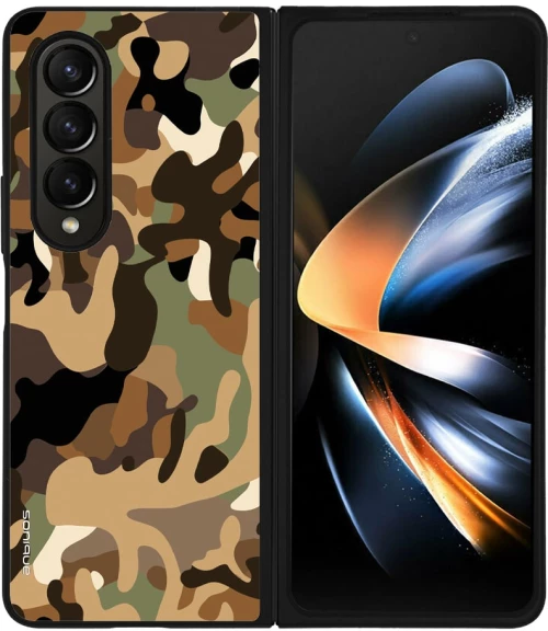 Θήκη Sonique Camouflage Army Series για Samsung Galaxy Z Fold 4 Καφέ