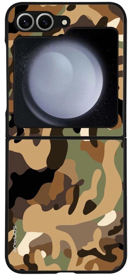 Θήκη Sonique Camouflage Army Series για Samsung Galaxy Z Flip 6 Καφέ