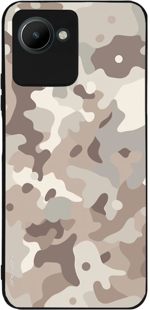 Θήκη Sonique Camouflage Army Series για Realme C30 Μπεζ